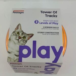 New Cat Toy tower tracks w 3 balls
